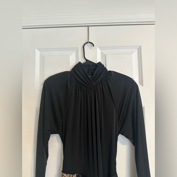 Vintage Casadei Neiman Marcus Beaded Open Back Black Dress size M - Picture 5 of 16